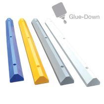 Premium Rubber Glue-Down Wheel Stops
