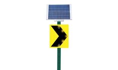 Flash Alert Solar 18" x 24" Chevron Sign
