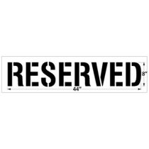 Reusable Plastic Stencil - Reserved
