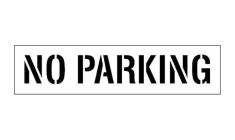 Reusable Plastic Stencil - No Parking