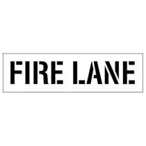 Reusable Plastic Stencil - Fire Lane
