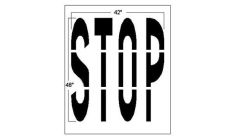 Reusable Plastic Stencil - STOP